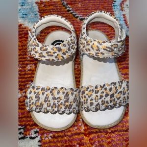 Livie & Luca Shimmer Leopard Print Sandals